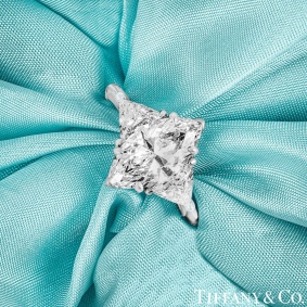 Tiffany & Co. Platinum Marquise Cut Diamond Ring 2.38ct D/IF